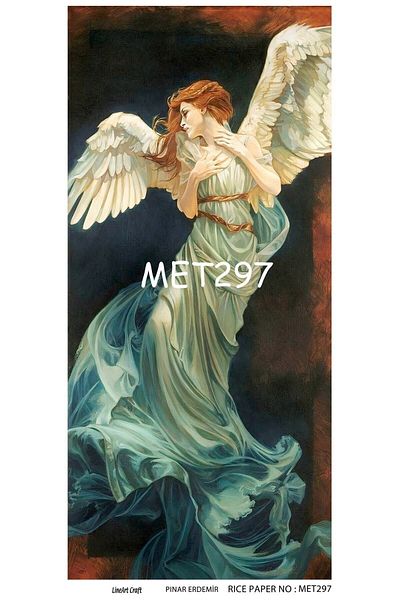 LİNEART Brass Decopage Paper La Met297