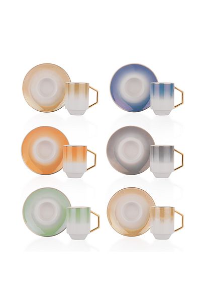 Schafer Belus 6-Person Coffee Cup Set 12 Pieces-asorti03