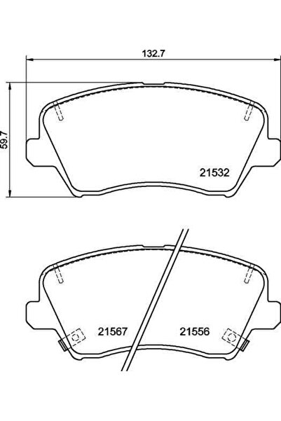 670210 Balata Fren Ön (hyundai: I30 2016- / Kia: Ceed 2018-)