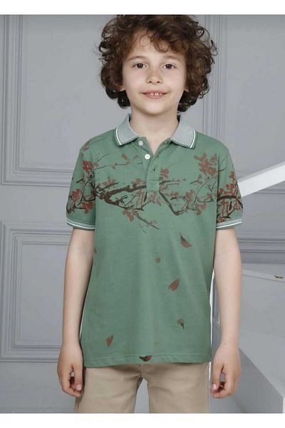 DEMOİSELLE Boy's Polo Neck T-shirt - Comfortable Fit