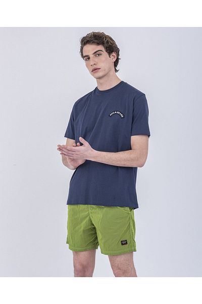 PAUL&SHARK Ανδρικό πλεκτό μπλουζάκι C.w. Βαμβάκι