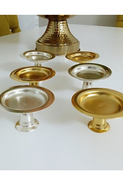 Elzemm store 6 Pcs Gold and Silver Macaroons in 2 Different Colors, Coffee an...