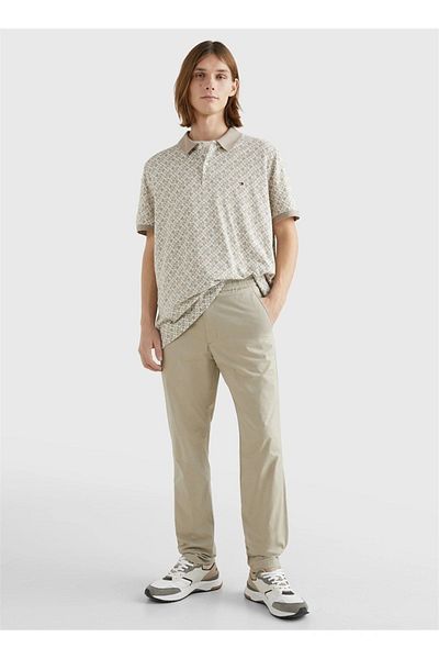 Tommy Hilfiger Men's Woven Wide Fit Casual Stone Trousers MW0MW31150-AEP