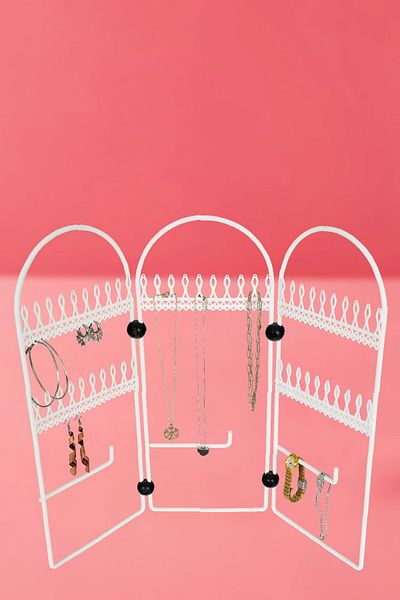 VENON White Cotton Jewelry Hanger - Home Organizer