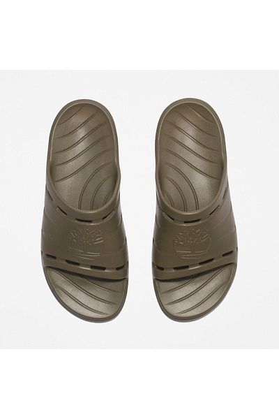 Timberland احصل على شبشب كاكي من Outslide Slide للجنسين Tb0a5w913271