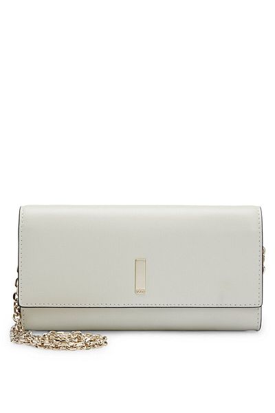 BOSS Women's Logo Zippered Casual Beige Shoulder Bag50513284-114