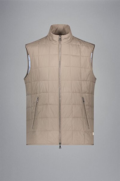 PAUL&SHARK سترة بيج بدون أكمام بياقة واقفة وسحاب للإغلاق للرجال24412610-423