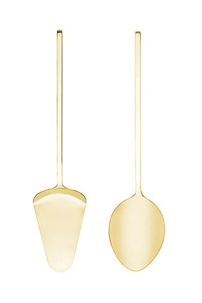 UNDERGROUND TRADE Gold Serving Spatula - Gold Spoon, Titanium Plated, Tableware Spoon