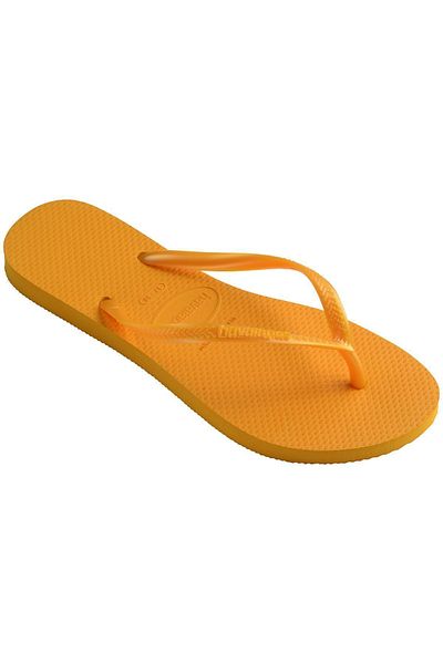 Havaianas Dámské tenké žabky žluté pantofle