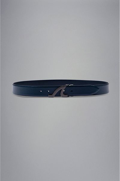 PAUL&SHARK Men's Brand Logo Leather Daily Use Navy Belt24416016-050