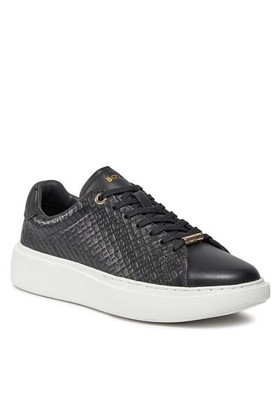 BOSS Women's Brand Logo Lace-up Non-Slip Sole Casual Black Sneaker50513433-001