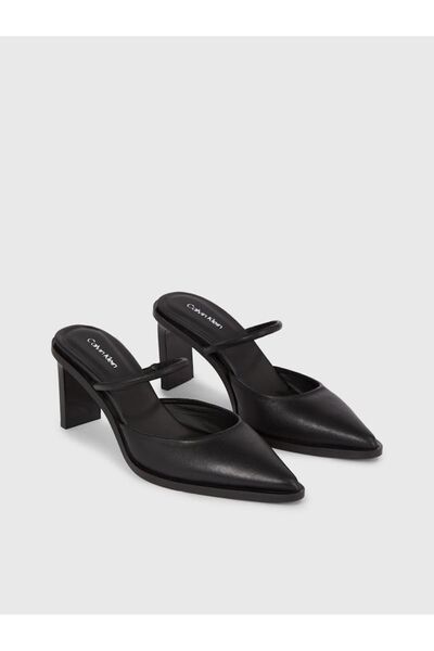 Calvin Klein Černé klasické dámské boty na podpatku – plochá podrážka, protiskluzové – HW0HW01991-BEH