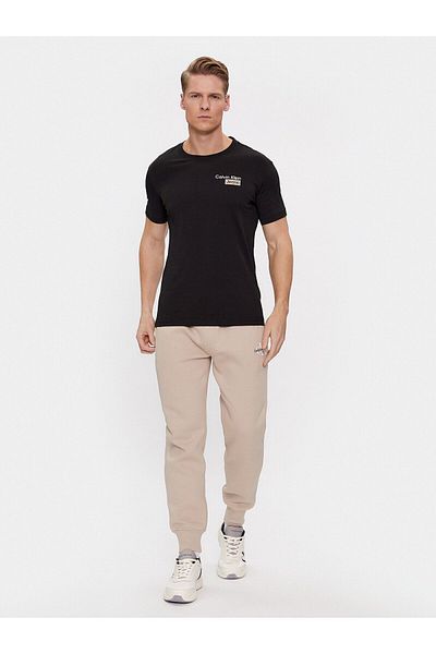 Calvin Klein Erkek %100 Pamuklu Logolu Kısa Kollu Siyah T-Shirt J30J324647-BEH