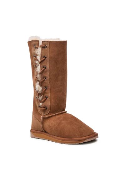 EMU Platinum Hi Lace Brown Women's Boots - Wp11872-Cst