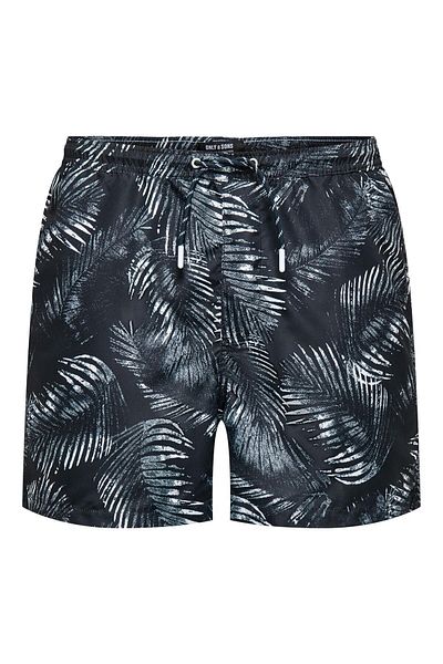 Only & Sons Ted Life Swim Short Leafes Aop Ανδρικό σορτς Navy Blue 22025383 -04
