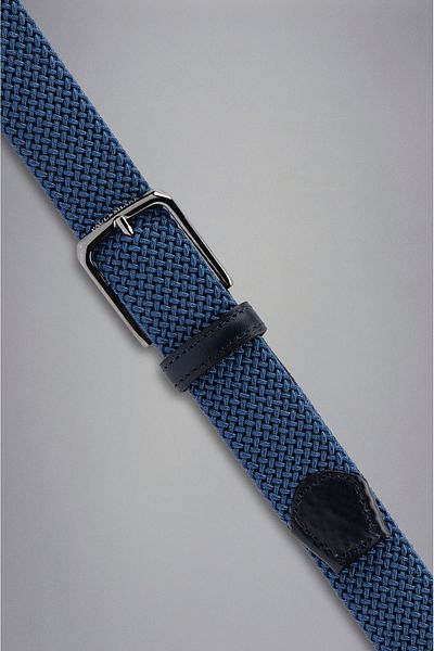 PAUL&SHARK Men's Logo Detailed Metal Buckle Adjustable Navy Belt24416004-198