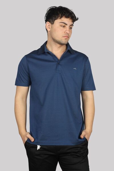 PAUL&SHARK Erkek Pamuklu Polo Yakalı Düğme Kapamalı Kısa Kollu Lacivert Polo ...