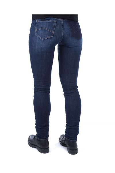 Emporio Armani Pantaloni albaștri cu buzunar la spate pentru femei 6z2j23 2d2bz-941