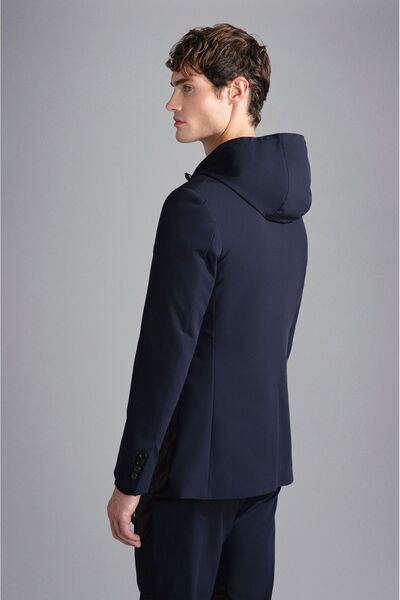 PAUL&SHARK Men's Logo Detailed Zippered Daily Use Blue Jacket24412404-013