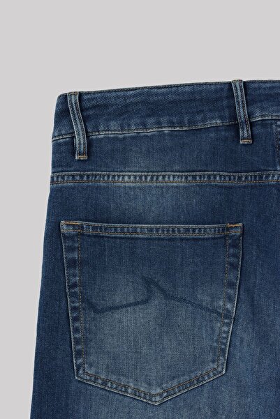 PAUL&SHARK Erkek Cepli Uzun Boy Düğmeli Günlük Kullanım Mavi1 Jeans 24414105-002