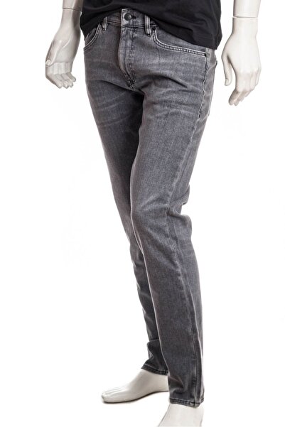 BOSS Erkek Denim Normal Belli Düz Model Günlük Kullanım Antrasit Jeans 50508114-021