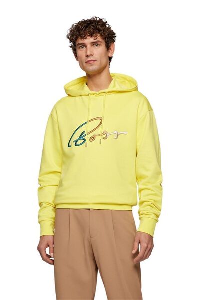 BOSS Hugo Pamuklu Oversize Kapüşonlu Erkek Sweatshirt