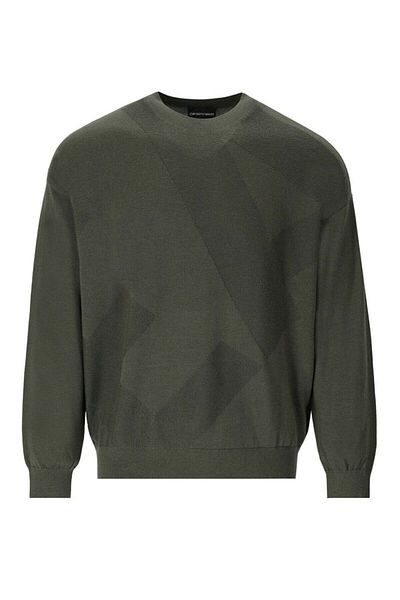 Green armani jumper hot sale