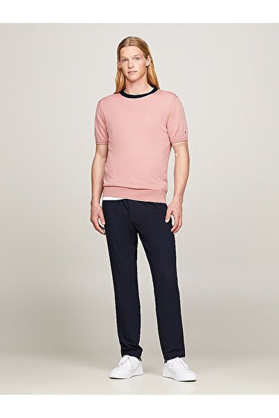 Tommy Hilfiger Erkek Dokuma Kumaş  Normal Bel  Düz Model Lacivert Pantolon MW0MW34492-DW5