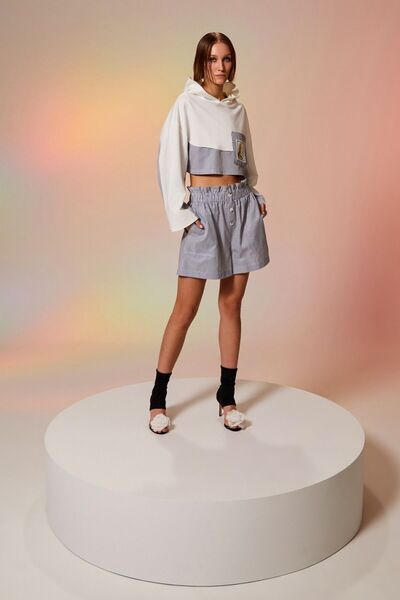 Berr-ın Γυναικείο σορτς Relaxed Fit Βαμβακερό με κουμπιά ΜΑΥΡΟ 124Y 02002119 -ΜΑΥΡΟ