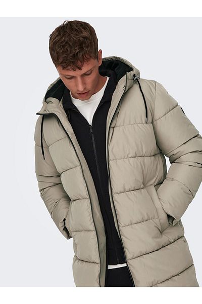 Only & Sons Onsmelvın Life Puffer Coat Otw Vd Ανδρικό Χακί Παλτό 22022100 -03