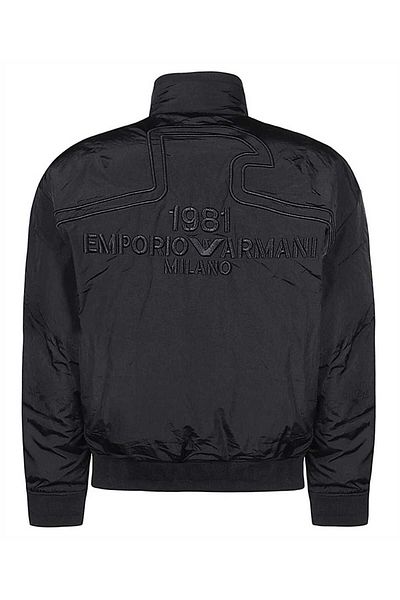 Emporio Armani Men's Logo Zipper Closure Pocket Winter Navy Blue Coat 6R1B75 1NFEZ-0920