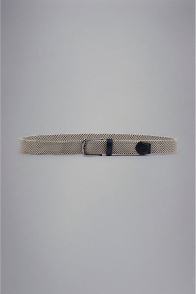 PAUL&SHARK Men's Logo Detailed Metal Buckle Adjustable Brown Belt24416004-348