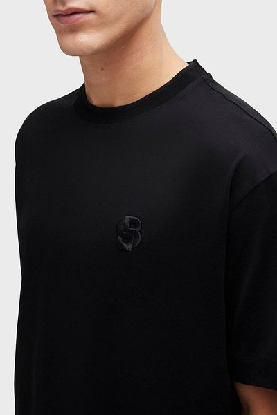 BOSS Logo Crew Neck Cotton Oversize T Shirt Men's T SHIRT50516951 001