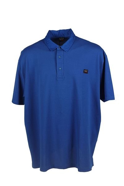 PAUL&SHARK Tricou cu mânecă scurtă, uni, bumbac, cu guler polo, pentru bărbați21411277A-408