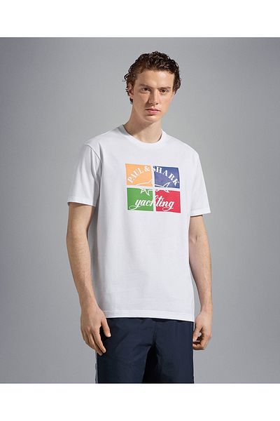PAUL&SHARK ΑΝΔΡΙΚΟ ΠΛΕΚΤΟ T-SHIRT C.W. ΒΑΜΒΑΚΙ