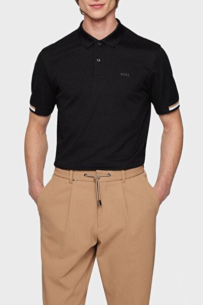 BOSS Logolu Regular Fit Düğmeli % 100 Pamuk Polo T Shirt Erkek Polo 50467113 001