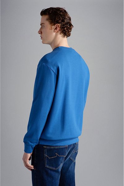 PAUL&SHARK Men's Cotton Printed Long Sleeve Daily Use Blue Sweatshirt13311875A-402