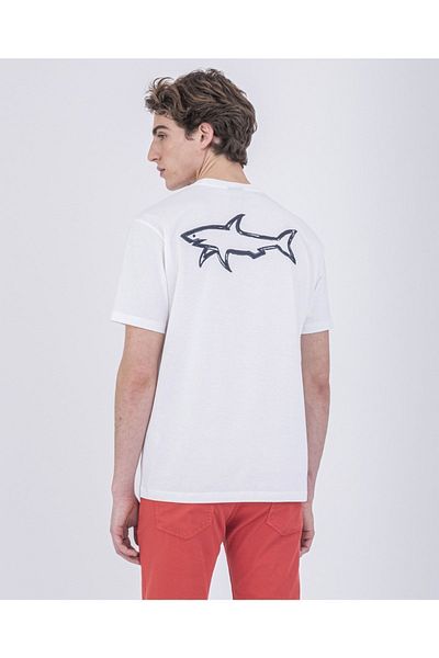 PAUL&SHARK Ανδρικό πλεκτό μπλουζάκι C.w. Βαμβάκι