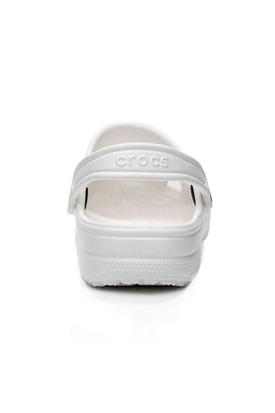 Crocs Unisex Classic Clog Λευκά Σανδάλια 10001-S