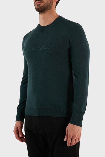 Emporio Armani Pulover kaki pentru bărbați 6l1mxj 1mbpz-0586