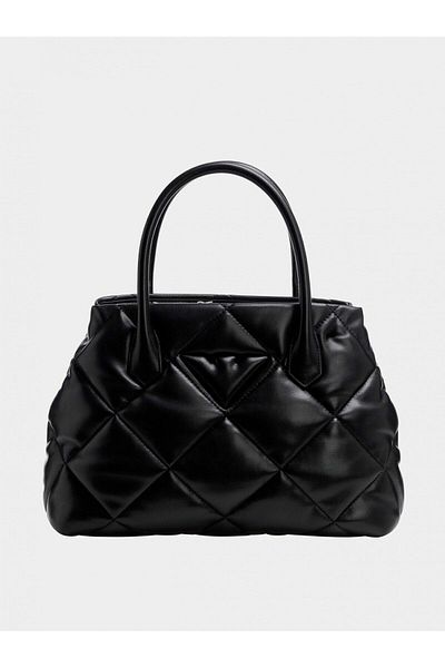 Emporio Armani حقيبة كتف نسائية سوداء للاستخدام اليومي مع شعار العلامة التجارية Y3D269 YWJ8I-80001
