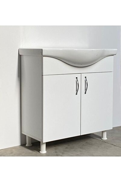 DOĞSAN MOBİLYA 75 Cm Banyo Dolabı Sadece Alt Dolap Beyaz