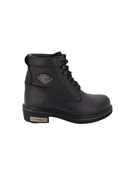 Harley Davidson Μαύρες Δερμάτινες Μπότες Gibson Unisex 025g 100109 sd