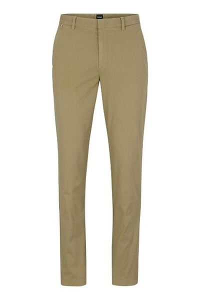 BOSS Erkek Dokuma Kumaş Normal Bel Düz Model Yeşil Pantolon 50487966-336