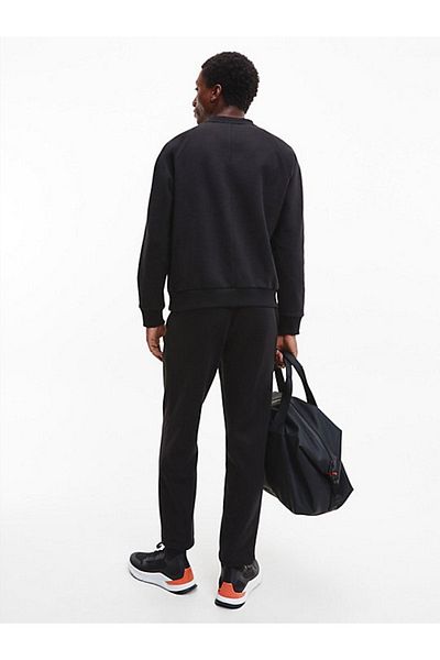 Calvin Klein Men's 100% Cotton Regular Taper Comfortable Black Sweatshirt K10k109977-beh