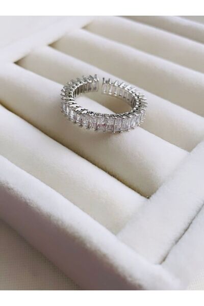 VNS Accessories خاتم Tamtur Baguette Stone Waterway (18 ملم)