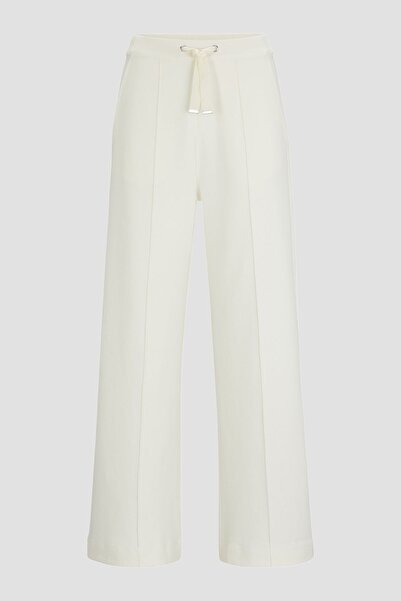 BOSS Kadın Pamuklu Normal Bel 5 Cepli Düğmeli Ekru Pantolon 50505770-118