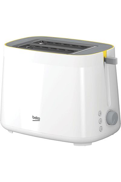 Beko 2 Slice Toaster, 800W, Defrost Function, High lift function, Retractable crumb tray - TAM4220W