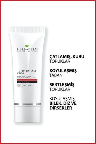 Herbaderm Care Cream Against Foot and Heel Cracks with Argan Oil 60 ml