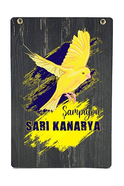 Fenerbahçe Licensed Unisex Yellow Navy Blue with Sticks - New Season Gift Box